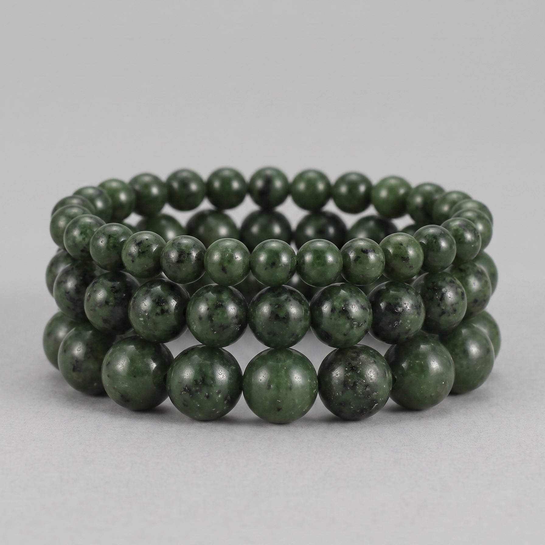 Even Keel — Green Jade Bead Bracelet
