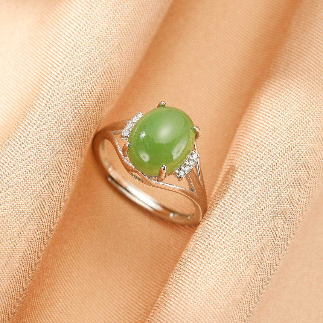 Jade Ring – Elixir of Wisdom, Silver
