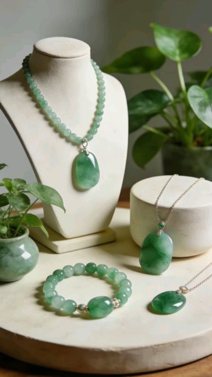 jade jewelry set