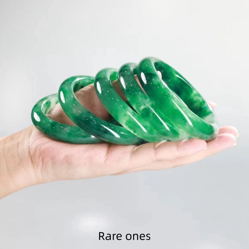 Plenty — Green Jade Bangle Bracelet