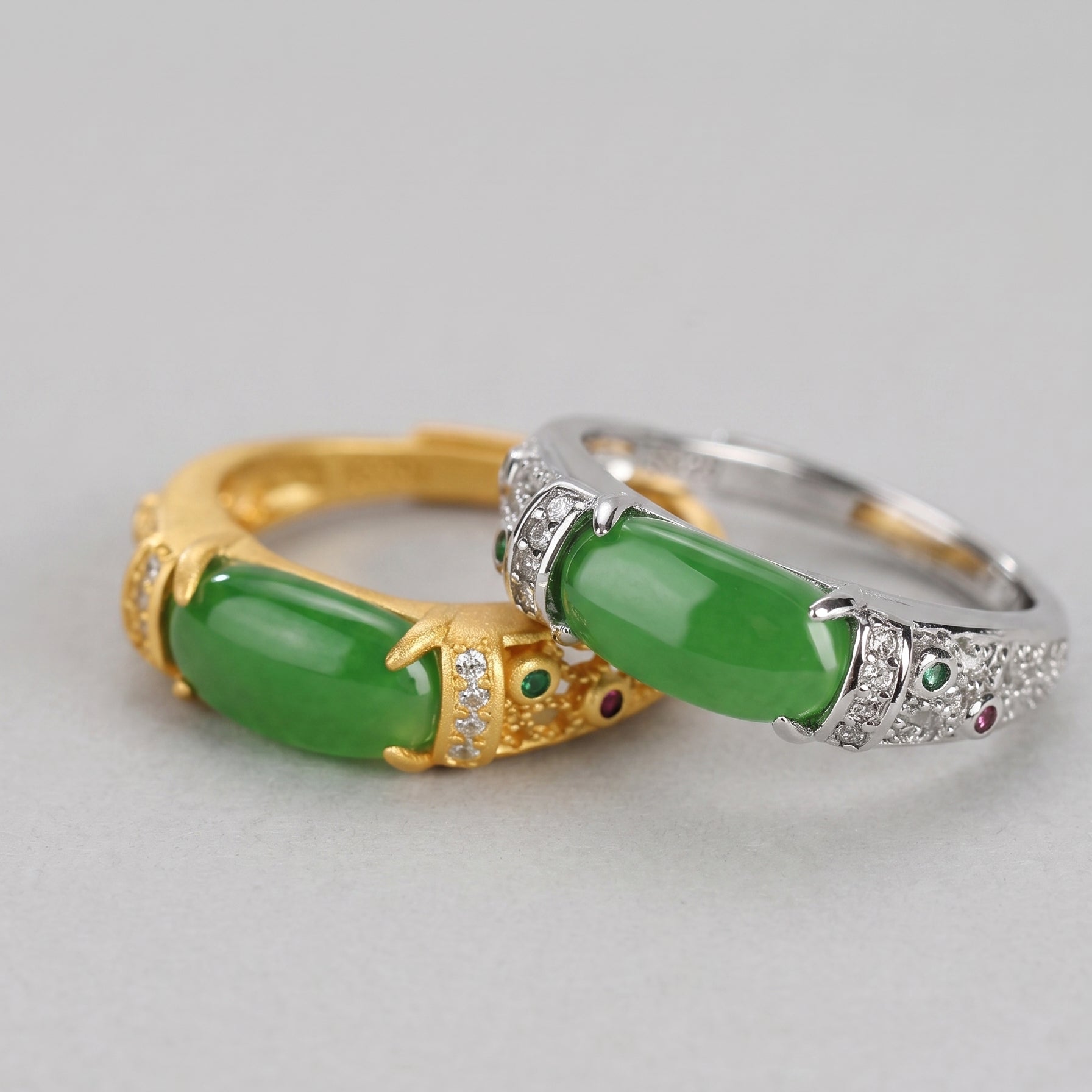Private Garden — Green Jade Ring