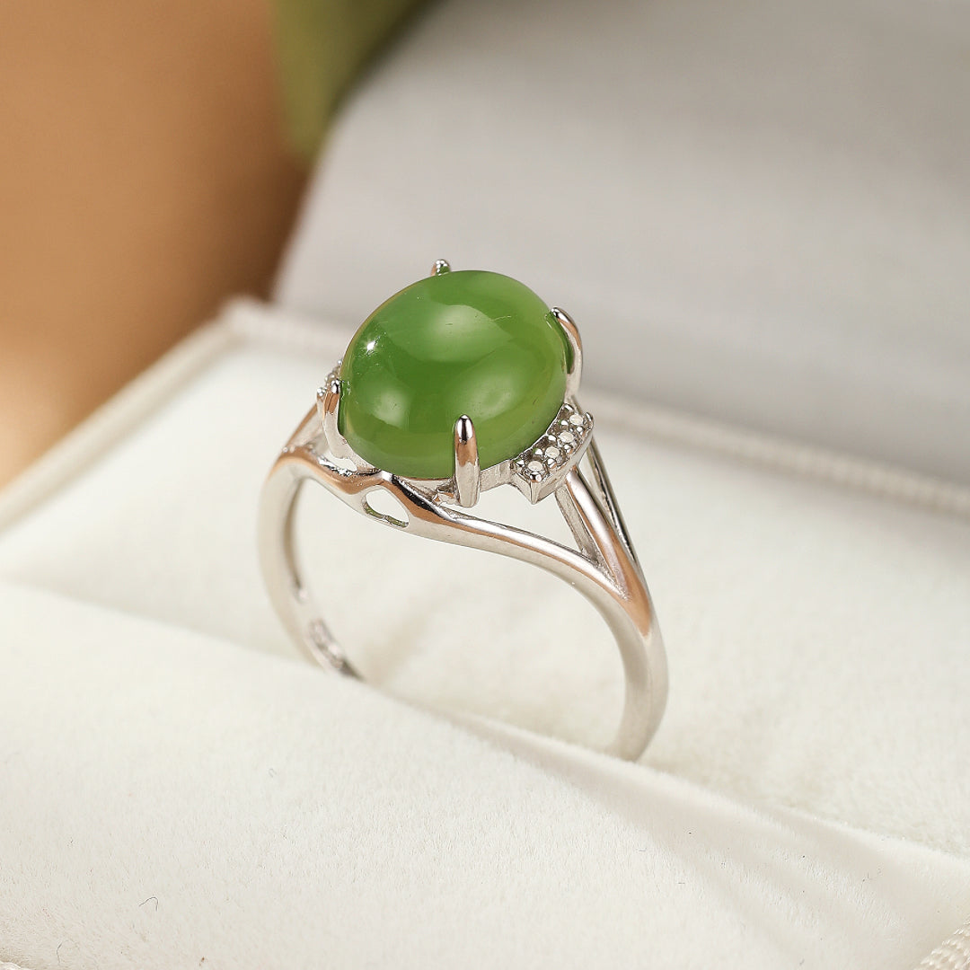 Jade Ring – Elixir of Wisdom, Silver