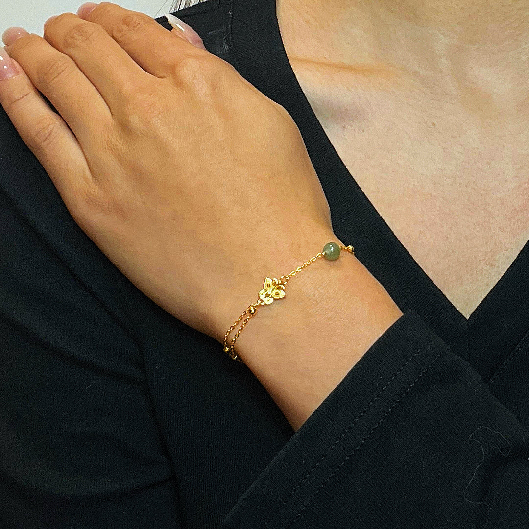 Jade Bracelet – Airiness, Silver