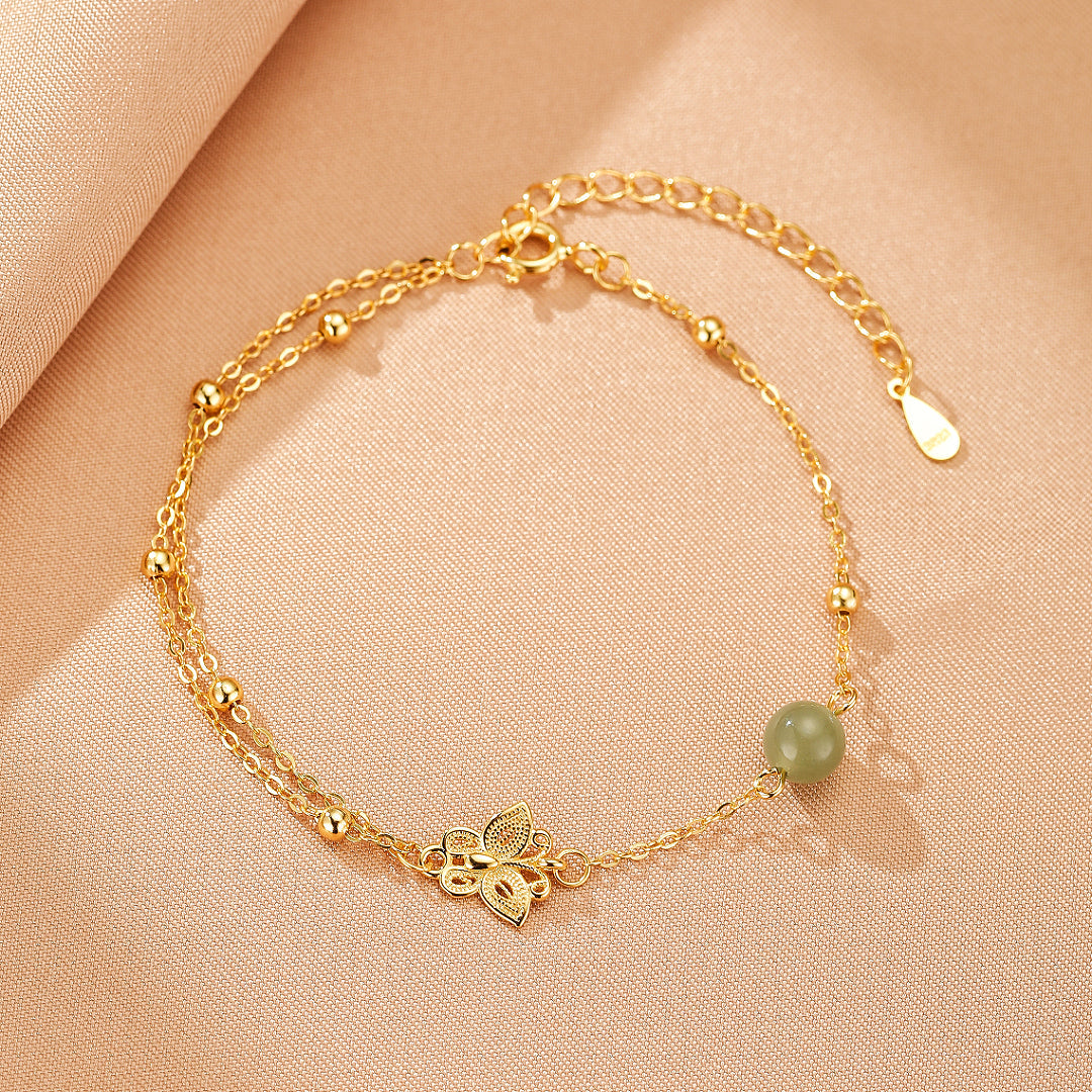 Jade Bracelet – Airiness, Silver