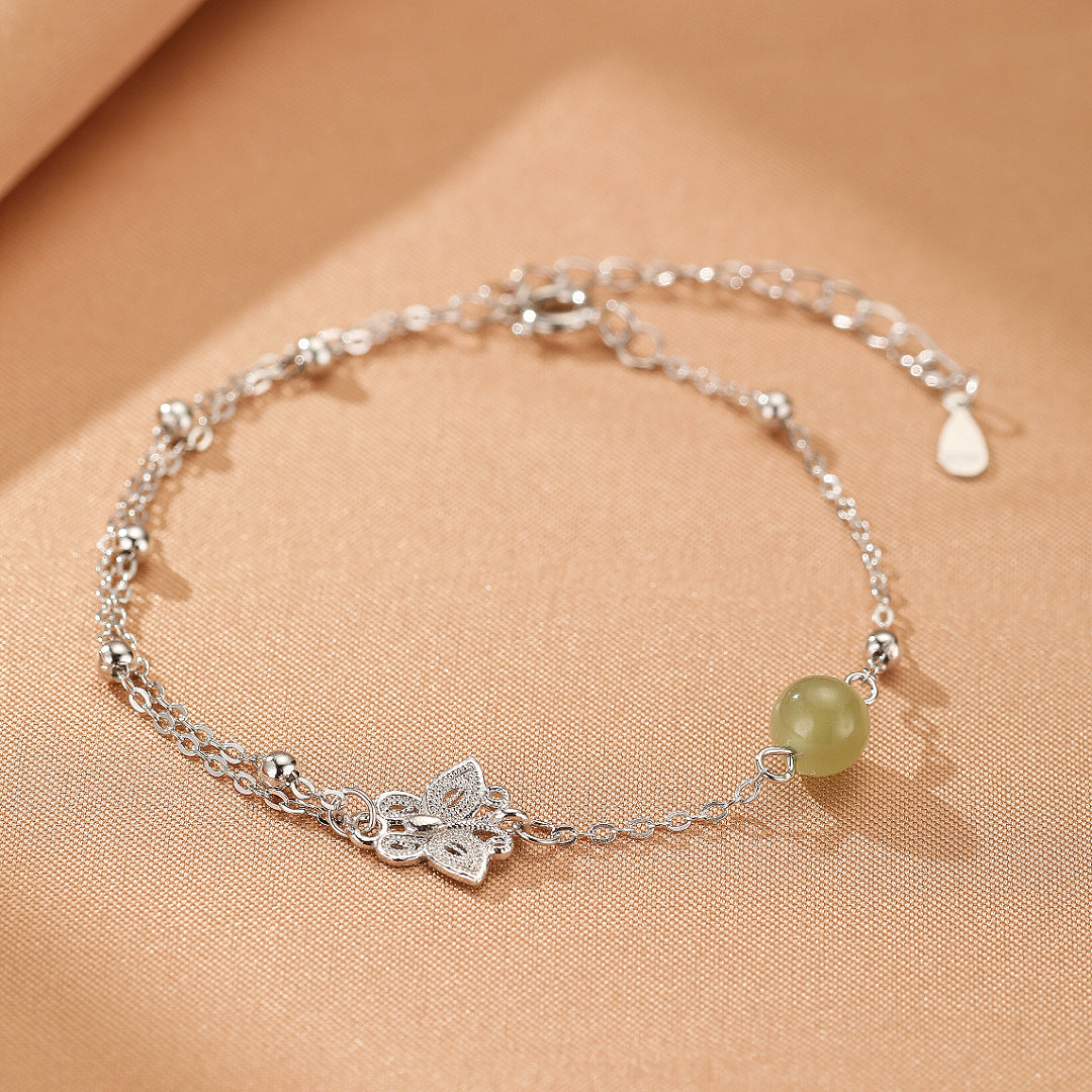 Jade Bracelet – Airiness, Silver