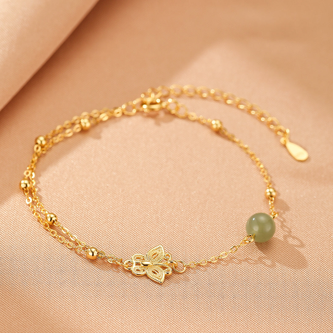 Jade Bracelet – Airiness, Silver