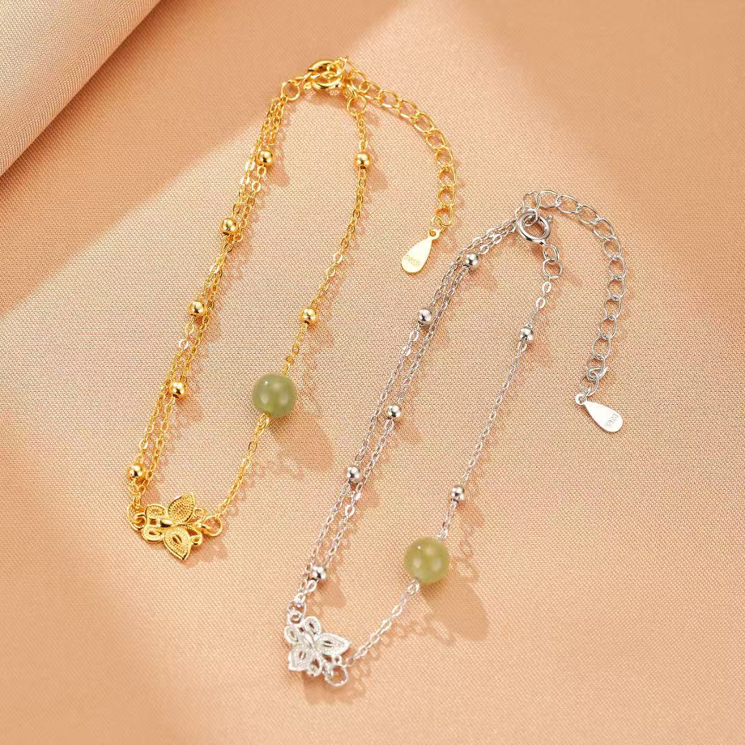 Jade Bracelet – Airiness, Silver
