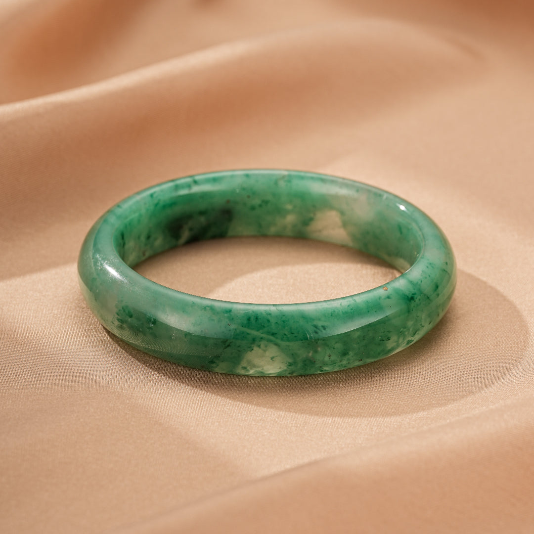 Jade Bangle Bracelet – Gentle Awakening