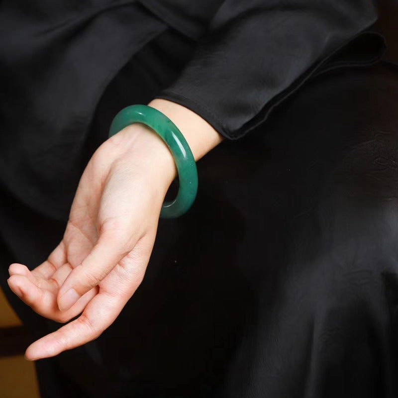 Jade Bangle Bracelet – Gentle Awakening